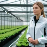 농업환경기술자 자격증의 경제적 혜택 - **Prompt 1: Futuristic Smart Farming Technician**
    A highly detailed, photorealistic image of a f...