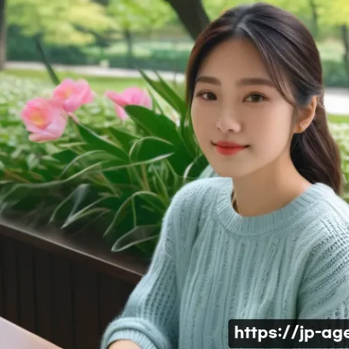 농업환경기술자 시험 후 회복 및 재정비 - **Prompt:** A young Japanese woman in her early twenties, exuding a serene and content aura, is enjo...